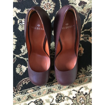 Pre-owned Mulberry Brown Leather Heels