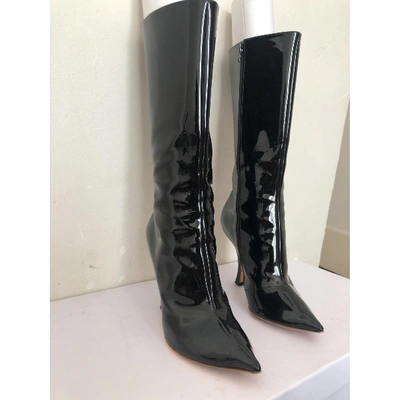 Pre-owned Y/project Black Patent Leather Boots