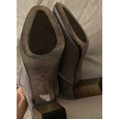Pre-owned Comptoir Des Cotonniers Grey Leather Boots