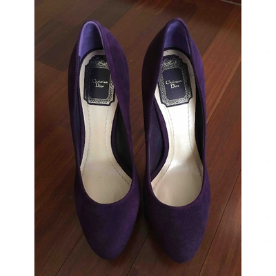 Pre-owned Dior Heels In Purple