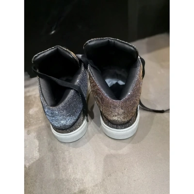 Pre-owned Alejandro Ingelmo Silver Glitter Trainers