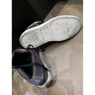 Pre-owned Alejandro Ingelmo Silver Glitter Trainers