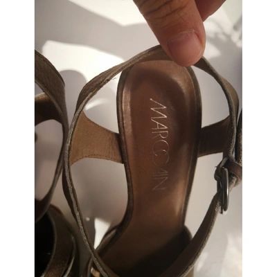 Pre-owned Marc Cain Leather Heels In Brown
