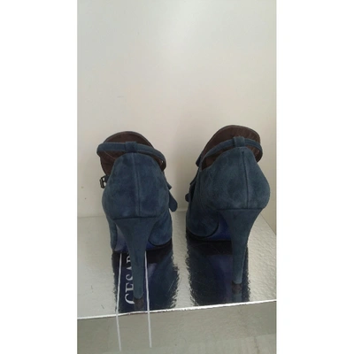 Pre-owned Mauro Grifoni Heels In Blue
