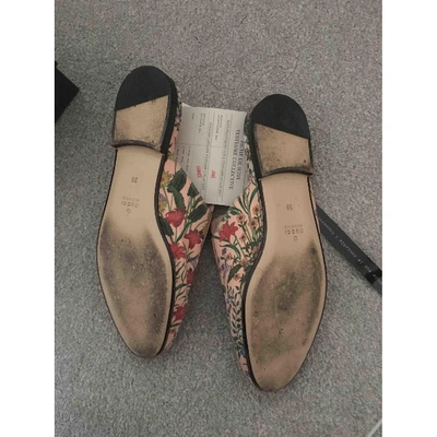 Pre-owned Gucci Princetown Cloth Flats In Multicolour