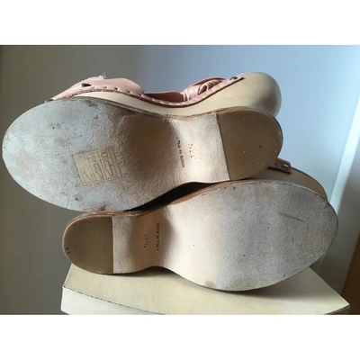 Pre-owned Nina Ricci Leather Sandals In Pink