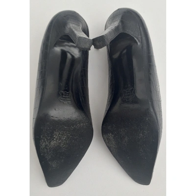 Pre-owned Charles Jourdan Patent Leather Heels In Black