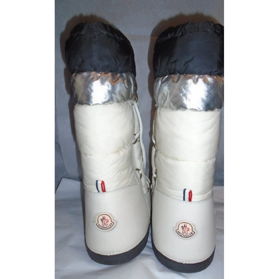Pre-owned Moncler White Boots