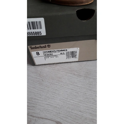 Pre-owned Timberland Brown Leather Sandals