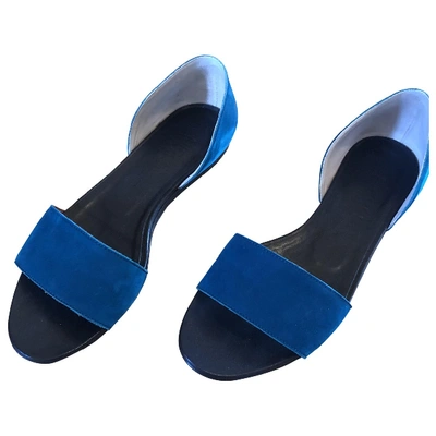 Pre-owned Michel Vivien Blue Leather Sandals