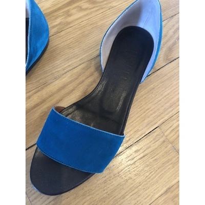 Pre-owned Michel Vivien Blue Leather Sandals