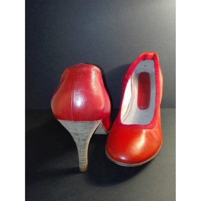 Pre-owned Vanessa Bruno Leather Heels In Red