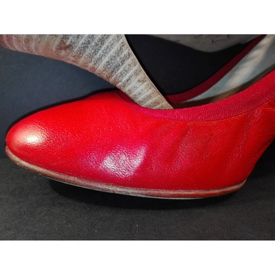 Pre-owned Vanessa Bruno Leather Heels In Red