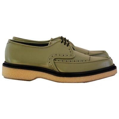 Pre-owned Adieu Leather Lace Ups In Khaki