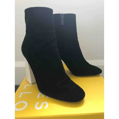 Pre-owned Mercedes Castillo Ankle Boots In Black