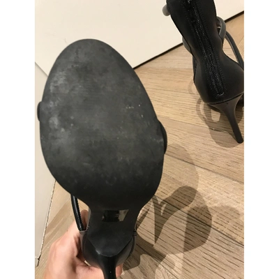 Pre-owned Nasty Gal Black Leather Heels