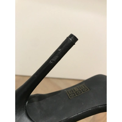 Pre-owned Nasty Gal Black Leather Heels
