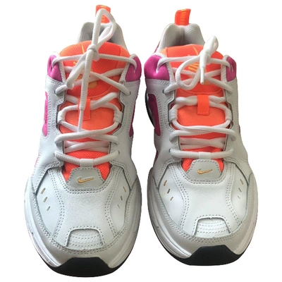 Pre-owned Nike M2k Tekno Leather Trainers In Multicolour