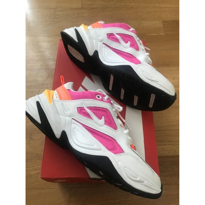 Pre-owned Nike M2k Tekno Leather Trainers In Multicolour