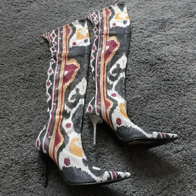 Pre-owned Casadei Leather Boots In Multicolour