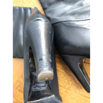 Pre-owned Marc Jacobs Leather Boots In Black