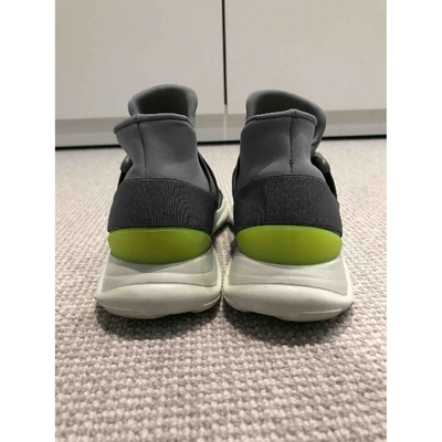 Pre-owned Christopher Kane Grey Cloth Trainers