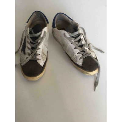 Pre-owned Golden Goose Superstar White Leather Trainers