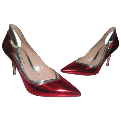 Pre-owned Gianvito Rossi Leather Heels In Red