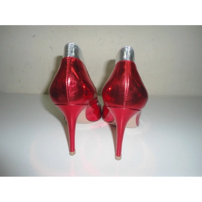 Pre-owned Gianvito Rossi Leather Heels In Red