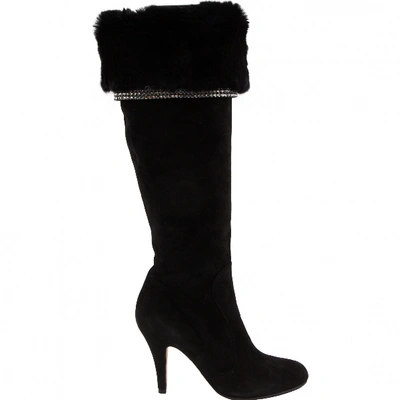 Pre-owned Aruna Seth Boots In Black