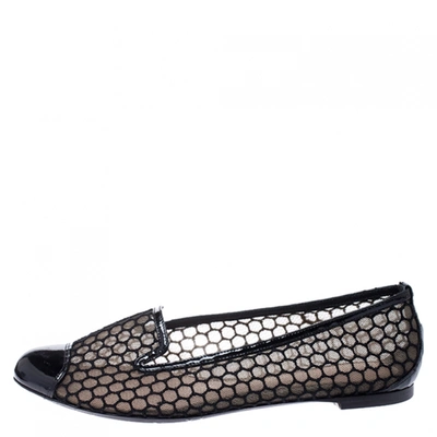 Pre-owned Alexander Mcqueen Black Leather Ballet Flats