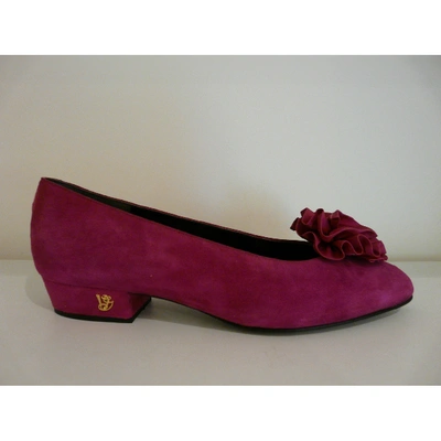 Pre-owned Valentino Garavani Suede Ballet Flats