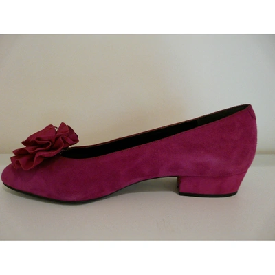 Pre-owned Valentino Garavani Suede Ballet Flats