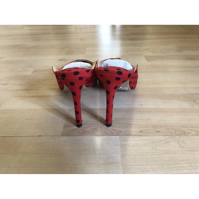 Pre-owned Tony Bianco Red Leather Heels