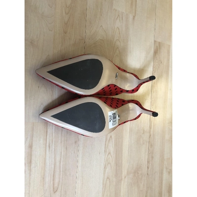 Pre-owned Tony Bianco Red Leather Heels