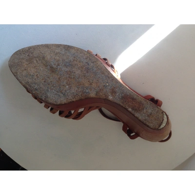 Pre-owned Comptoir Des Cotonniers Brown Leather Sandals