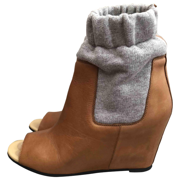 maison margiela camel boots