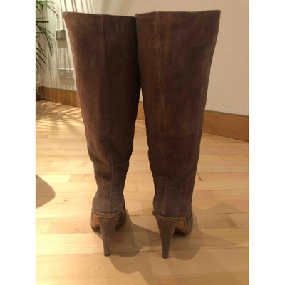 Pre-owned Opening Ceremony Boots In Brown