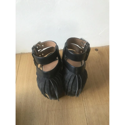 Pre-owned Laurence Dacade Leather Sandals In Black