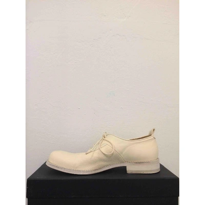 Pre-owned Hope White Leather Lace Ups