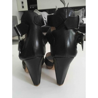 Pre-owned Sigerson Morrison Leather Heels In Black