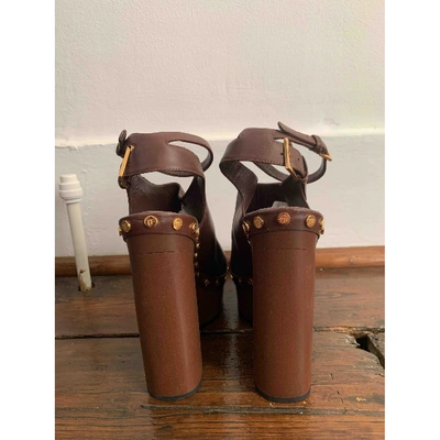 Pre-owned Tom Ford Brown Leather Heels