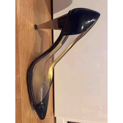 Pre-owned Dolce & Gabbana Patent Leather Heels In Black