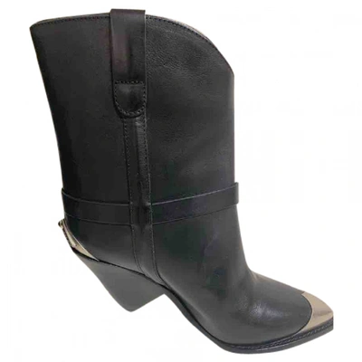 Isabel marant top lamsy boots black