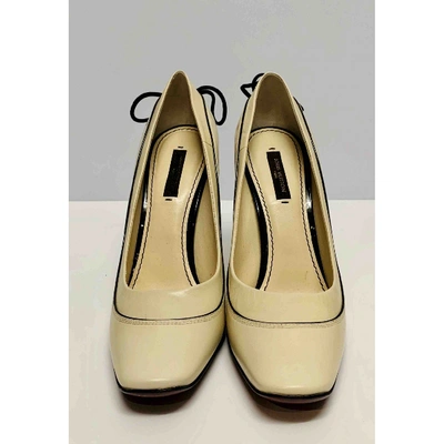 Pre-owned Louis Vuitton Beige Leather Heels