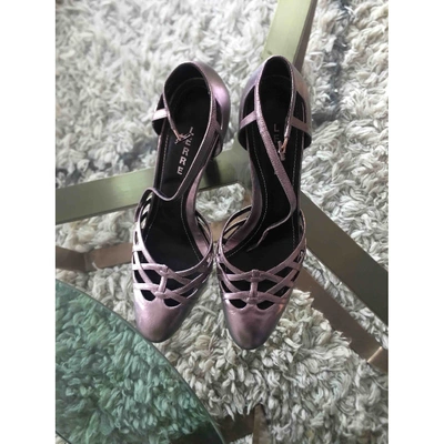 Pre-owned Lerre Leather Heels In Silver