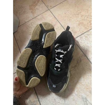 Pre-owned Balenciaga Leather Trainers In Other
