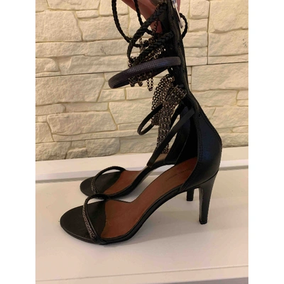 Pre-owned Isabel Marant Leather Sandal In Black