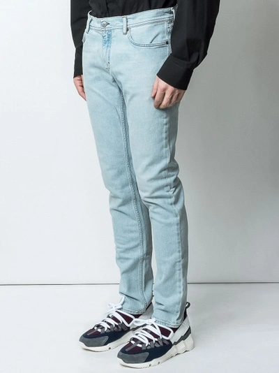 Shop Acnestudios Light Wash Slim Fit Jeans Blue