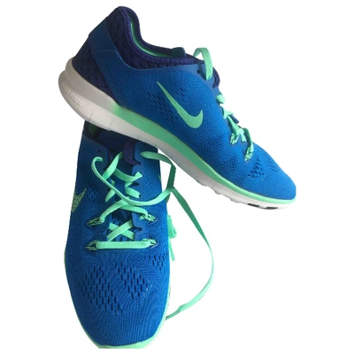 Pre-owned Nike Free Run Trainers In Blue